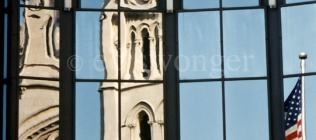 Church and Flag Reflection