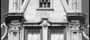 Coindre Hall Gable - Black & White