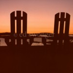 Adirondak Chairs at Sunset