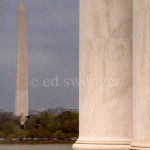 Daytime View of Washington Monument from Jefferson Memorial