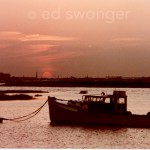 Fishing Boat at Sunset