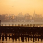 View of Manhattan at Sunset from New Jersey