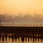 View of Manhattan at Sunset from New Jersey