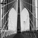 Brooklyn Bridge Boardwalk - Black & White