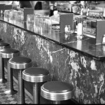 Drug Store Soda Fountain - Black & White