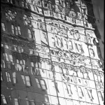 Plaza Hotel Reflection - Black & White