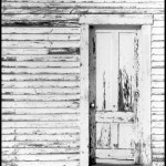 White Wall and Door - Black & White