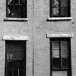 Greenwich Village Four Windows -Black & White